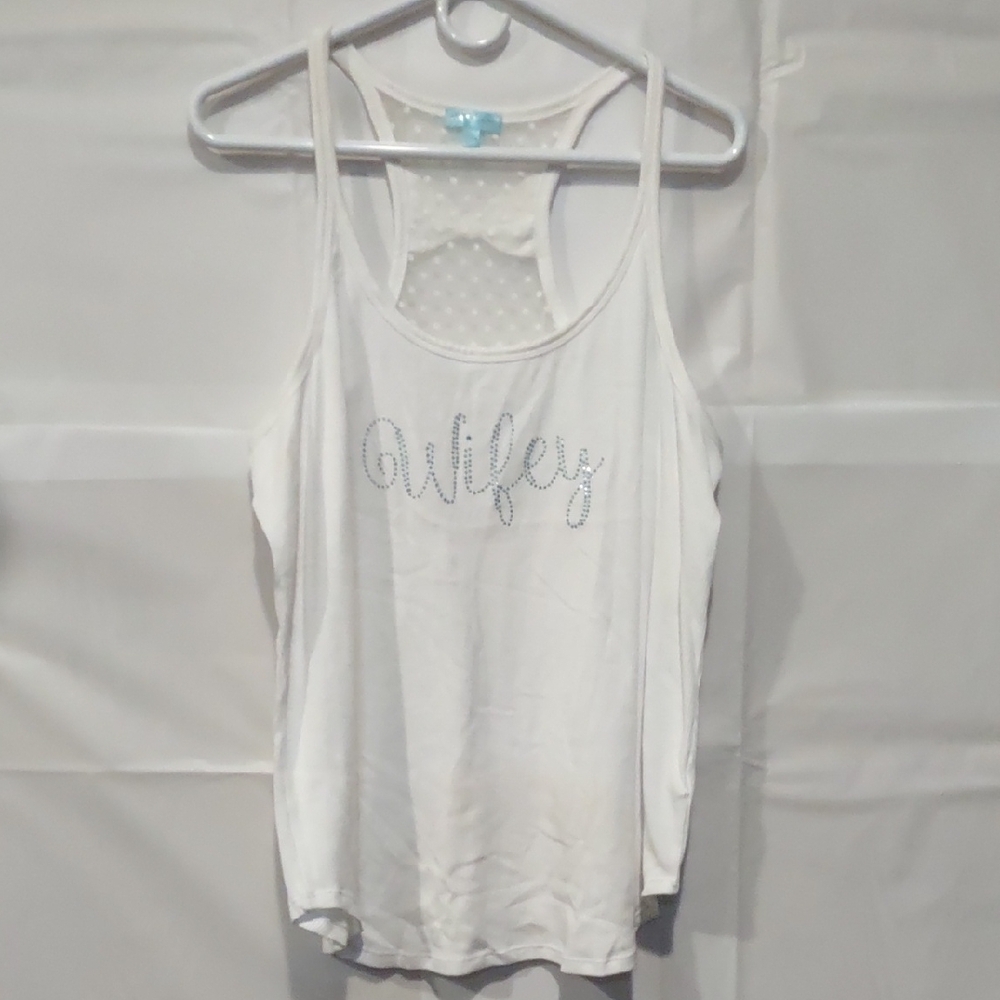 Betsey Johnson Gray Sleeveless Cut Out Tank Top